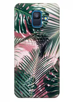 Чехол для Galaxy A6 (2018) - Пальмовые листья