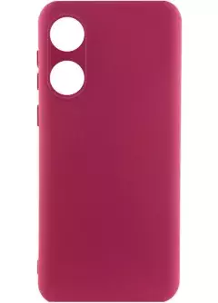 Чехол Silicone Cover Lakshmi Full Camera (A) для Oppo A58 4G, Бордовый / Marsala