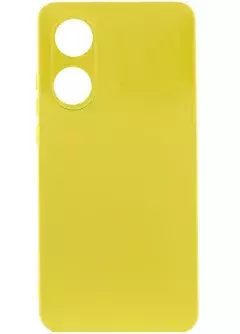 Чехол Silicone Cover Lakshmi Full Camera (A) для Oppo A58 4G, Желтый / Flash