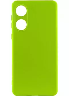 Чехол Silicone Cover Lakshmi Full Camera (A) для Oppo A58 4G, Салатовый / Neon Green