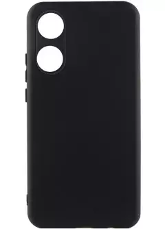 Чехол Silicone Cover Lakshmi Full Camera (A) для Oppo A58 4G, Черный / Black