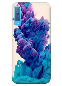 Чехол для Galaxy A7 (2018) - Фиолетовый дым
