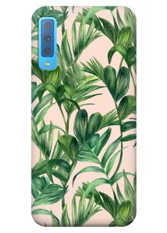 Чехол для Galaxy A7 (2018) - Пальмовые ветки