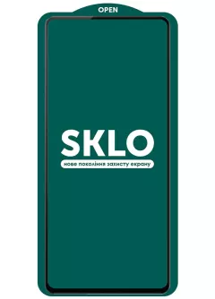 Защитное стекло SKLO 5D (тех.пак) для Realme 8 Pro || Oppo A74 / Realme 8, Черный