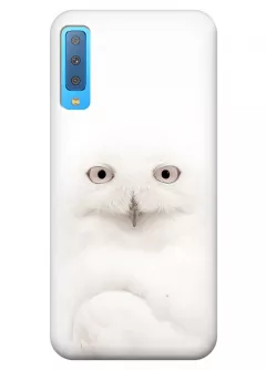 Чехол для Galaxy A7 (2018) - Белая сова
