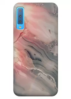Чехол для Galaxy A7 (2018) - Marble