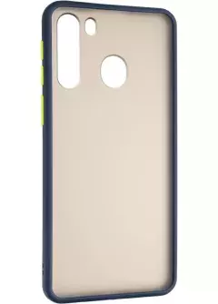 Gelius Bumper Mat Case for Samsung A215 (A21) Blue