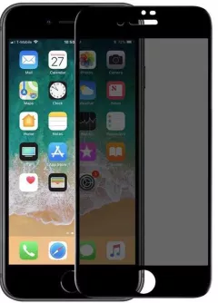 Защитное стекло Privacy 5D Matte (full glue) (тех.пак) для Apple iPhone 7 / 8 / SE (2020) (4.7"), Черный