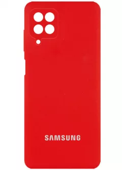 Чехол Silicone Cover Full Camera (AA) для Samsung Galaxy A22 4G / M32, Красный / Red