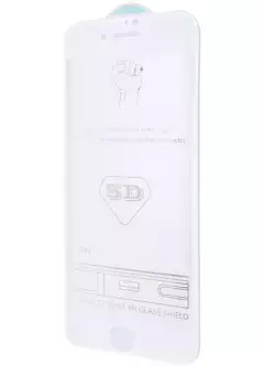 Защитное стекло 5D Hard (full glue) (тех.пак) для Apple iPhone 7 / 8 / SE (2020) (4.7"), Белый