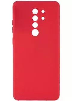 Силиконовый чехол Candy Full Camera для Xiaomi Redmi Note 8 Pro, Красный / Camellia