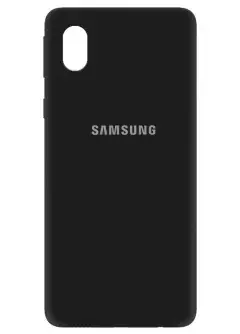 Чехол Silicone Cover My Color Full Protective (A) для Samsung Galaxy M01 Core || Samsung Galaxy A01 Core, Черный / Black