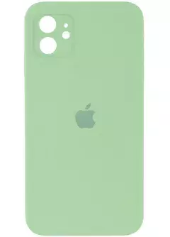 Чехол Silicone Case Square Full Camera Protective (AA) для Apple iPhone 11 (6.1"), Мятный / Mint