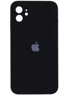 Чехол Silicone Case Square Full Camera Protective (AA) для Apple iPhone 11 (6.1"), Черный / Black