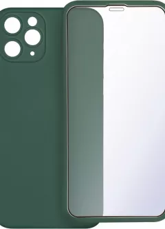 Gelius Slim Full Cover Case + Glass for iPhone 11 Pro Max Dark Green