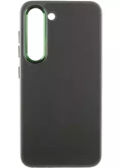 Кожаный чехол Bonbon Leather Metal Style для Samsung Galaxy S23, Зеленый / Army green