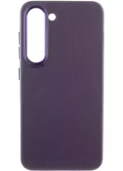 Кожаный чехол Bonbon Leather Metal Style для Samsung Galaxy S23, Фиолетовый / Dark Purple