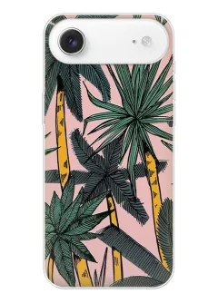 Чехол на iPhone 17 Air из силикона с рисунком пальм