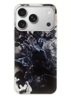 Чехол силиконовый на iPhone 17 Pro с уникальным рисунком - Взрыв мрамора