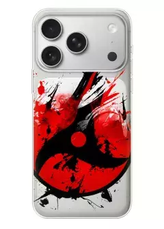 Бампер для Apple iPhone 17 Pro - Наруто Мангеке Шаринган, силикон прозрачный