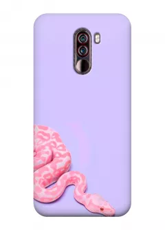 Чехол для Xiaomi Pocophone F1 - Розовая змея