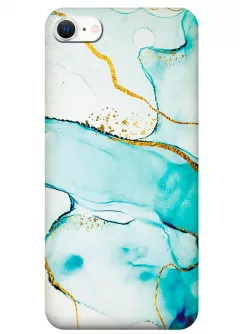 Модный силиконоый чехол на iPhone SE (2020) с изображением камня