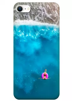 iPhone SE (2020) силиконовый чехол с картинкой - Море и я