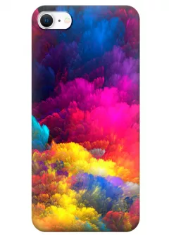iPhone SE (2020) силиконовый чехол с картинкой - Радужный взрыв