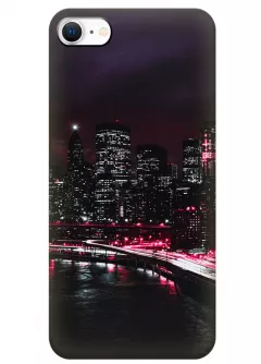 iPhone SE (2022) силиконовый чехол с картинкой - Небоскребы