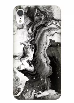 Чехол на iPhone XR с печатью необычного принта камня опала