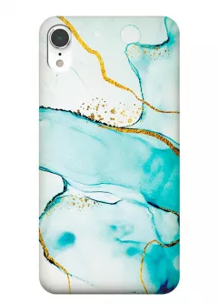 Модный силиконоый чехол на iPhone XR с изображением камня
