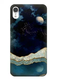 Стильный силиконовый чехол на iPhone XR - Луна
