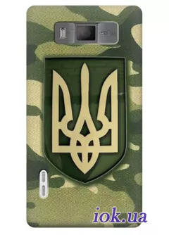 Чехол для LG Optimus L7 - Военный герб 