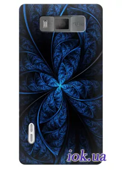Чехол для LG Optimus L7 - Неоновый цветок 