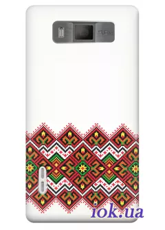 Чехол для LG Optimus L7 - Родная вышиванка 