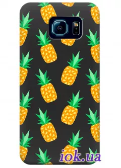 Чехол для Galaxy S6 Edge - Гавайские ананасы