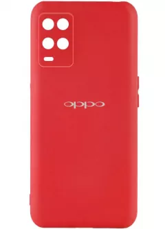 Чехол Silicone Cover My Color Full Camera (A) для Oppo A54 4G, Красный / Red