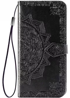 Кожаный чехол (книжка) Art Case с визитницей для TECNO Spark 6 Go, Черный