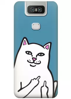 Чехол для ZenFone 6 (ZS630KL) - Кот с факами