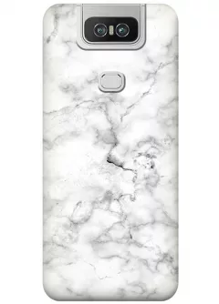 Чехол для ZenFone 6 (ZS630KL) - Белый мрамор