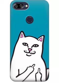 Чехол для ZenFone Max Plus (M1) - Кот с факами