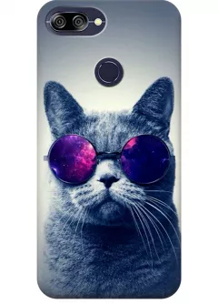 Чехол для ZenFone Max Plus (M1) - Кот в очках