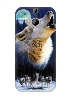 Чехол на HTC One M8 - Wolf