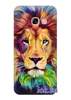 Чехол для Galaxy A3 2017 - Разноцветный лев