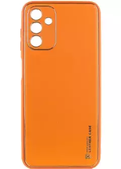 Кожаный чехол Xshield для Samsung Galaxy A05s, Оранжевый / Apricot