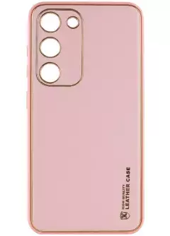 Кожаный чехол Xshield для Samsung Galaxy S24+, Розовый / Pink