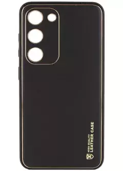 Кожаный чехол Xshield для Samsung Galaxy S24+, Черный / Black