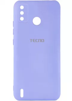 Чехол Silicone Cover My Color Full Camera (A) для TECNO Spark 6 Go, Сиреневый / Dasheen