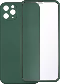 Чехол Gelius Slim Full Cover Case + стекло для iPhone 11 Pro Max Dark Green
