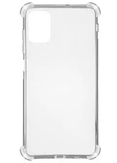 TPU чехол GETMAN Ease logo усиленные углы для Samsung Galaxy M51, Бесцветный (прозрачный)